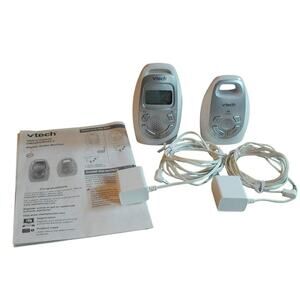 Vtech DM223 Digital Audio Baby Monitor Works Parent & Baby Unit w/Power Adapters